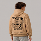 Luffy Wanted Oversized Hoodie