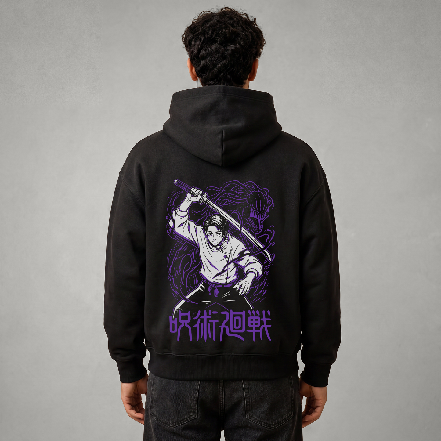 Yuta Sword and Rika Oversized Hoodie