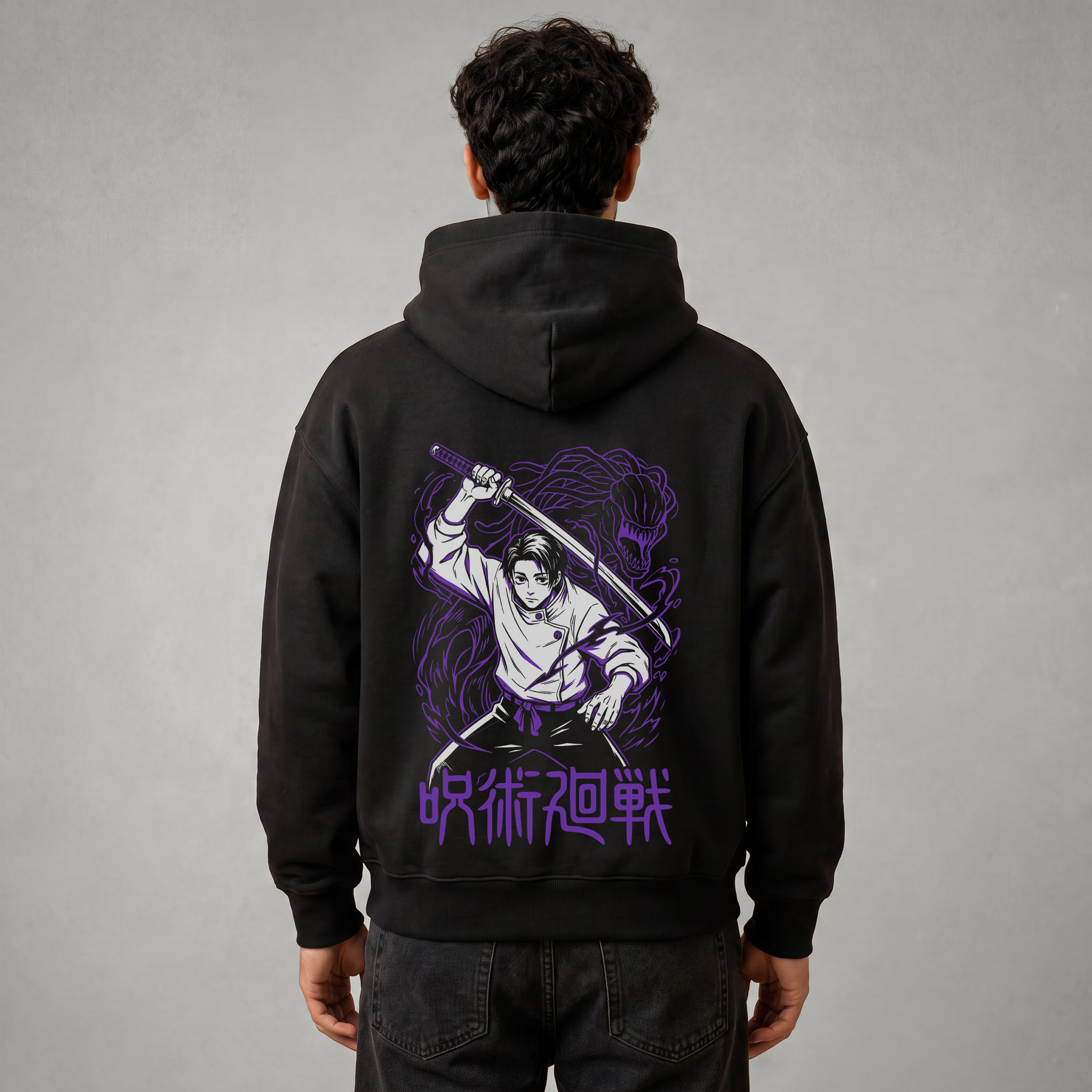 Yuta Sword and Rika Oversized Hoodie