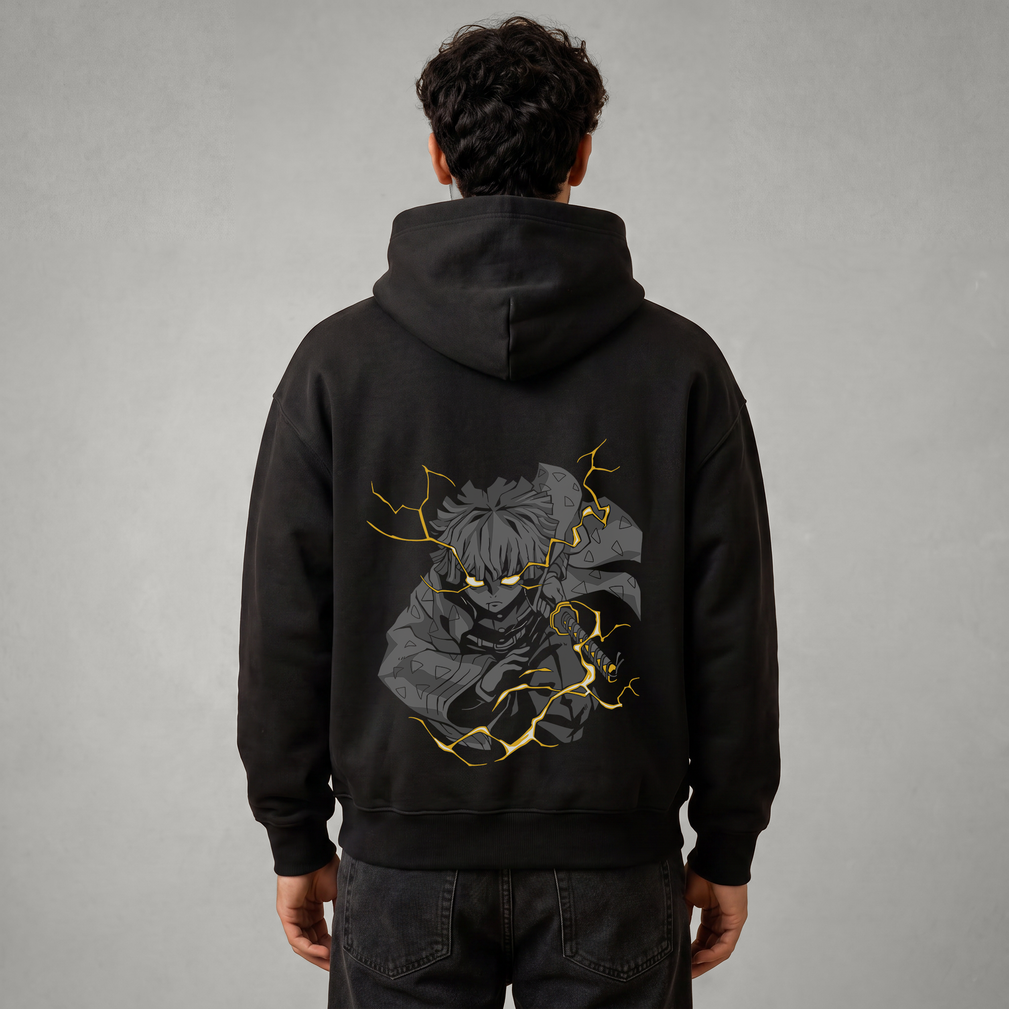 Zenitsu Thunderclap & Flash Oversized Hoodie
