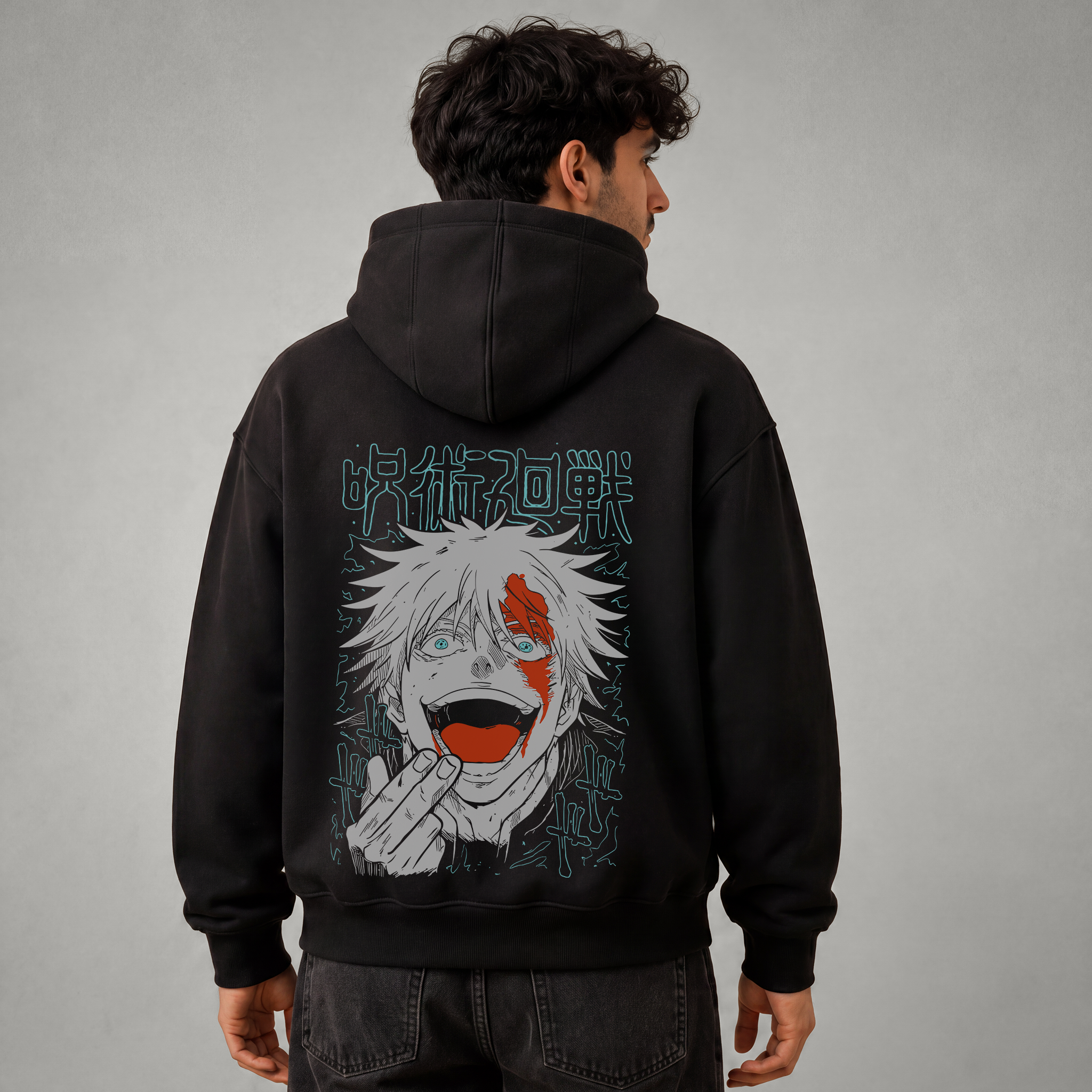 Satoru Gojo – Reversed Cursed Technique Awakening Oversized Hoodie