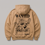 Luffy Wanted Oversized Hoodie
