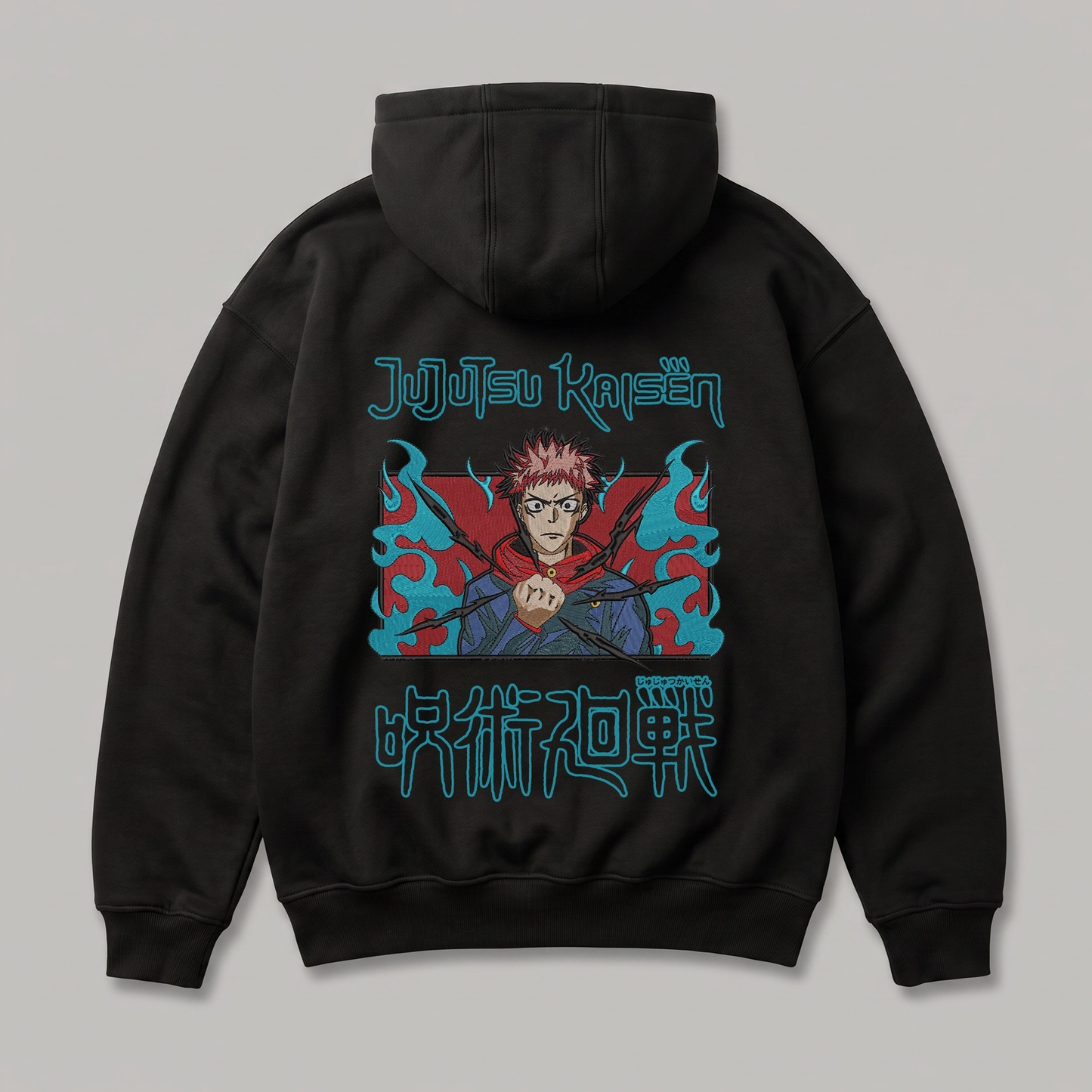 Itadori Yuji Cursed Energy Oversized Hoodie