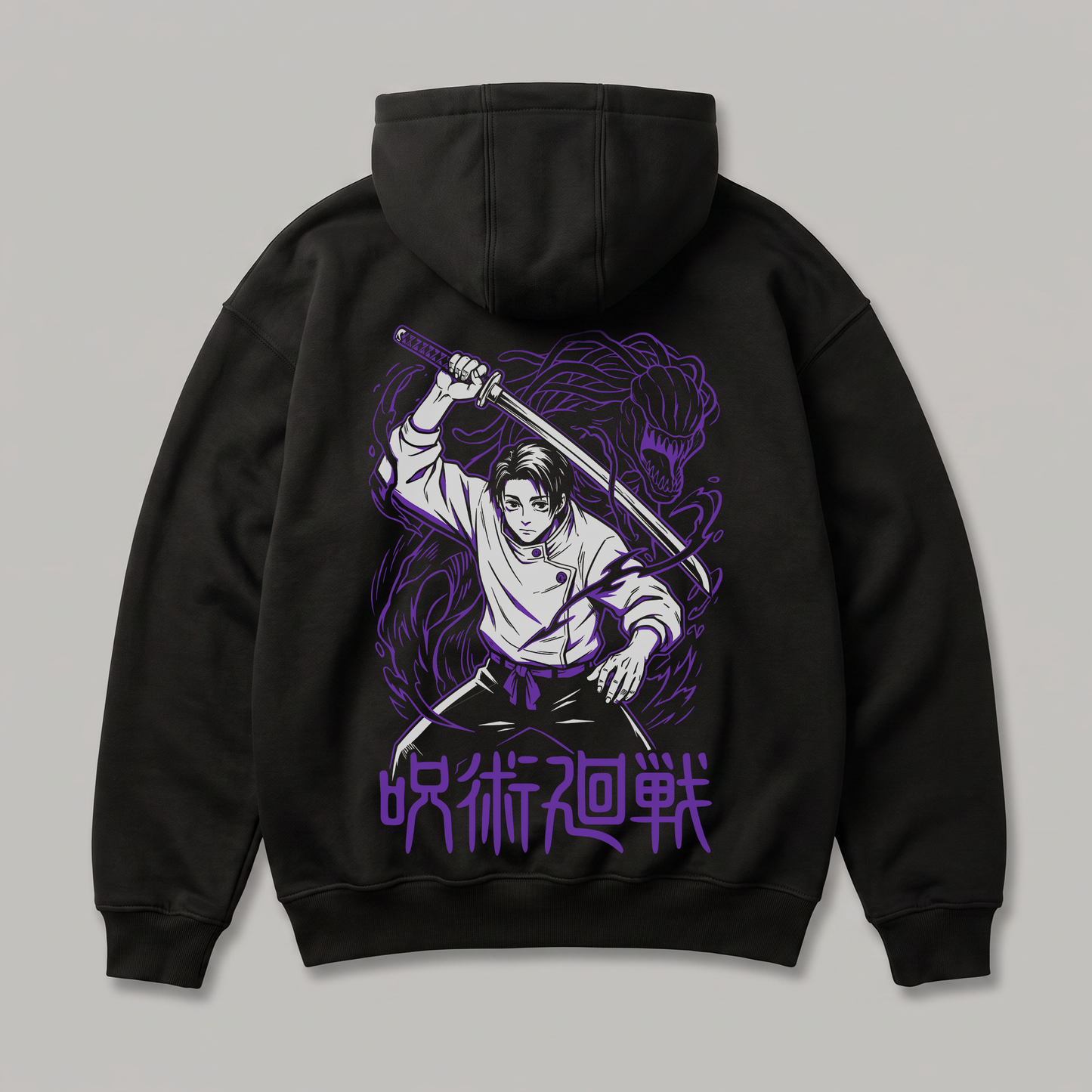 Yuta Sword and Rika Oversized Hoodie