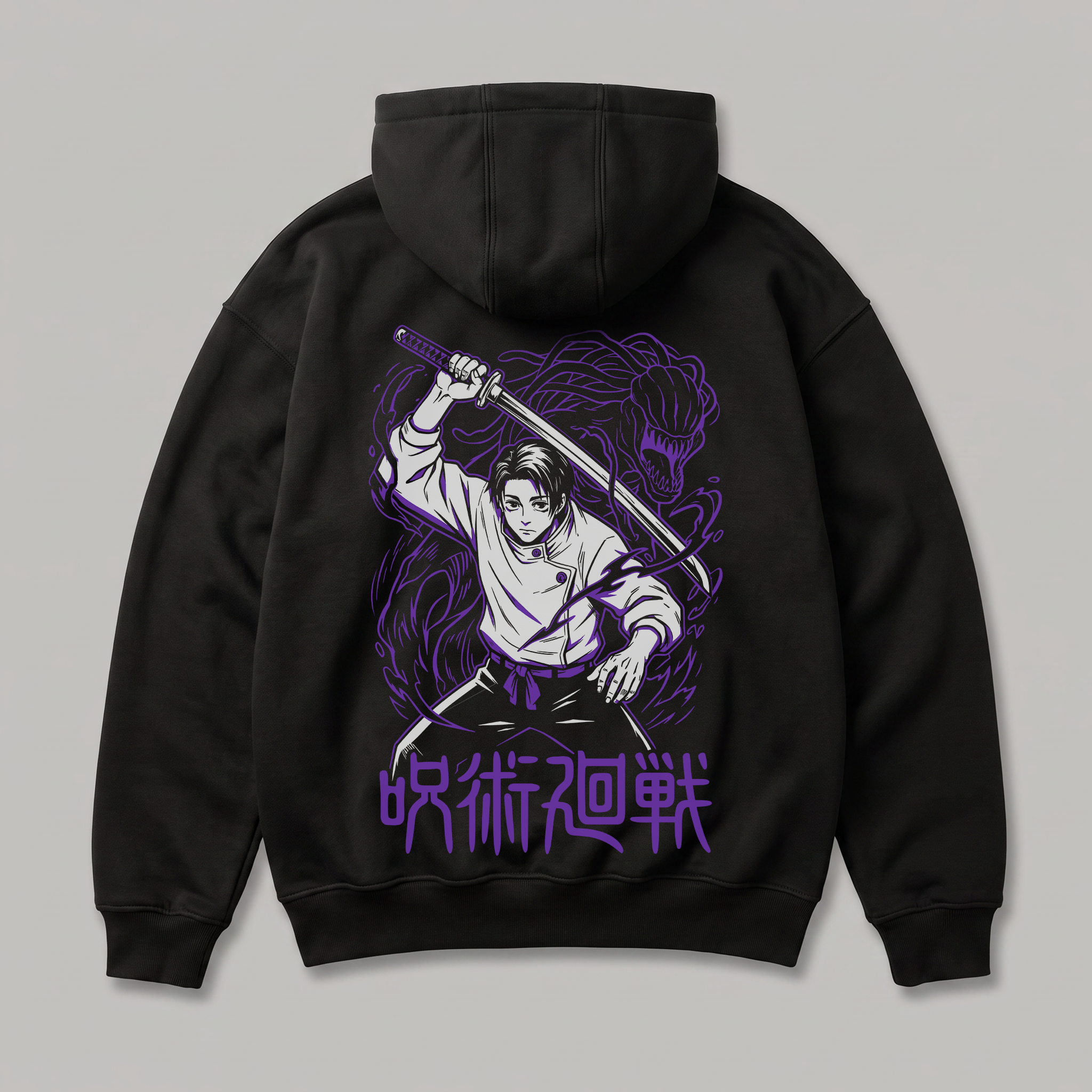 Yuta Sword and Rika Oversized Hoodie